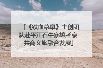 《铁血幕阜》主创团队赴平江石牛寨镇考察 共商文旅融合发展