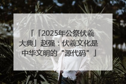 「2025年公祭伏羲大典」赵强：伏羲文化是中华文明的“源代码”