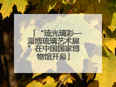 “琉光璃彩—淄博琉璃艺术展”在中国国家博物馆开幕