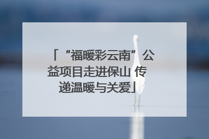 “福暖彩云南”公益项目走进保山 传递温暖与关爱