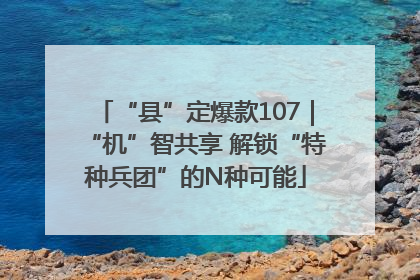 “县”定爆款107｜“机”智共享 解锁“特种兵团”的N种可能