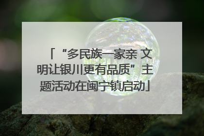 “多民族一家亲 文明让银川更有品质”主题活动在闽宁镇启动