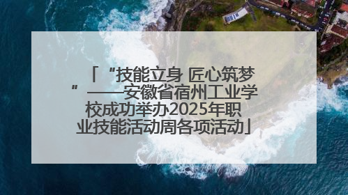 “技能立身 匠心筑梦”——安徽省宿州工业学校成功举办2025年职业技能活动周各项活动