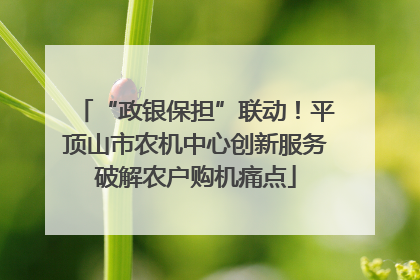 “政银保担”联动！平顶山市农机中心创新服务破解农户购机痛点