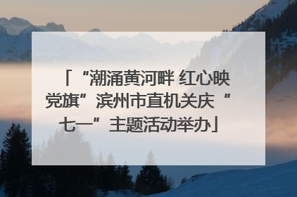 “潮涌黄河畔 红心映党旗”滨州市直机关庆“七一”主题活动举办