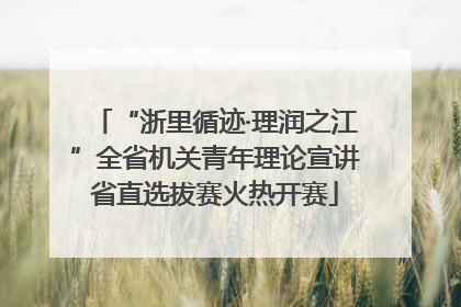 “浙里循迹·理润之江”全省机关青年理论宣讲省直选拔赛火热开赛
