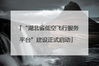 “湖北省低空飞行服务平台”建设正式启动