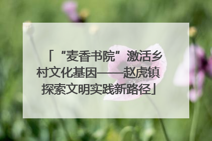 “麦香书院”激活乡村文化基因——赵虎镇探索文明实践新路径