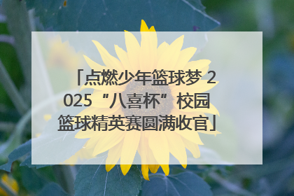 点燃少年篮球梦 2025“八喜杯”校园篮球精英赛圆满收官