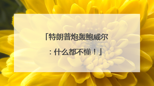 特朗普炮轰鲍威尔：什么都不懂！