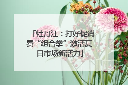 牡丹江：打好促消费“组合拳”激活夏日市场新活力
