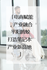 电商赋能，产业融合 平阳腾蛟打造笔记本产业新高地