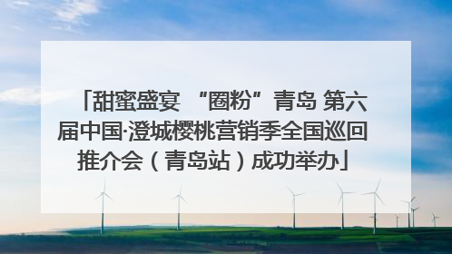 甜蜜盛宴 “圈粉”青岛 第六届中国·澄城樱桃营销季全国巡回推介会（青岛站）成功举办