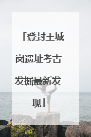 登封王城岗遗址考古发掘最新发现