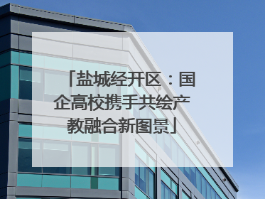 盐城经开区：国企高校携手共绘产教融合新图景