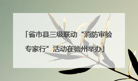 省市县三级联动“消防审验专家行”活动在德州举办