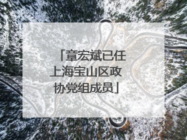 章宏斌已任上海宝山区政协党组成员