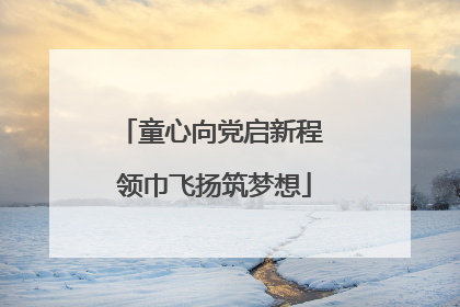 童心向党启新程 领巾飞扬筑梦想