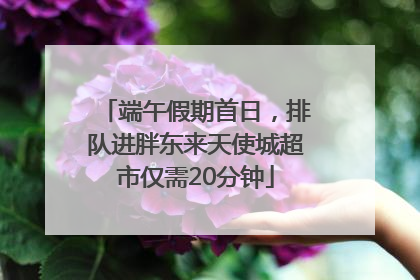 端午假期首日，排队进胖东来天使城超市仅需20分钟