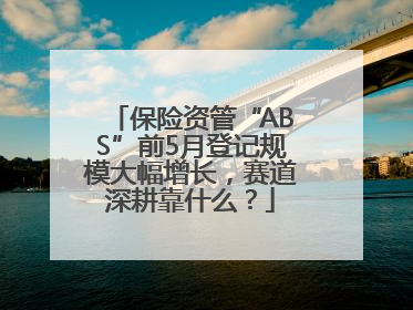 保险资管“ABS”前5月登记规模大幅增长，赛道深耕靠什么？