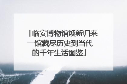 临安博物馆焕新归来 一馆藏尽历史到当代的千年生活图鉴