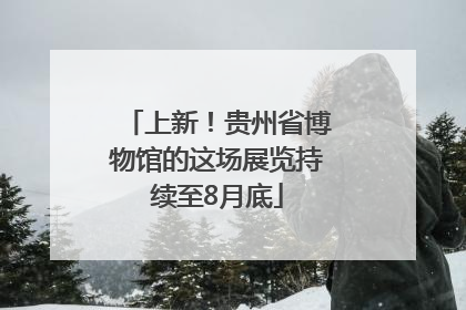 上新！贵州省博物馆的这场展览持续至8月底