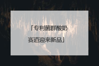 专利菌群酸奶赛道迎来新品