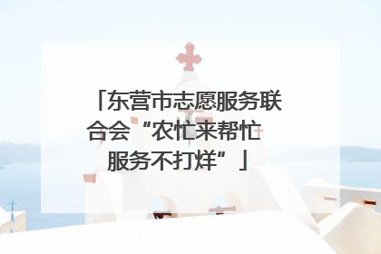 东营市志愿服务联合会“农忙来帮忙 服务不打烊”