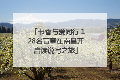 书香与爱同行 128名盲童在南昌开启读说写之旅