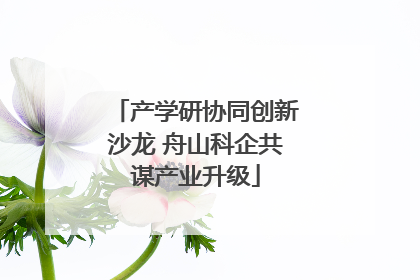 产学研协同创新沙龙 舟山科企共谋产业升级