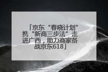 京东“春晓计划”携“新商三步法”走进广西，助力商家备战京东618
