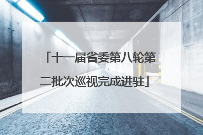十一届省委第八轮第二批次巡视完成进驻