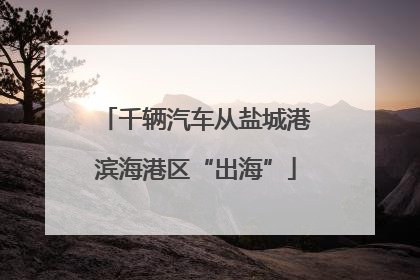 千辆汽车从盐城港滨海港区“出海”