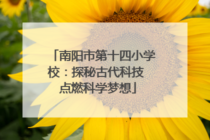 南阳市第十四小学校：探秘古代科技 点燃科学梦想
