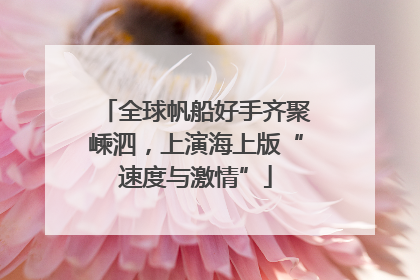 全球帆船好手齐聚嵊泗，上演海上版“速度与激情”