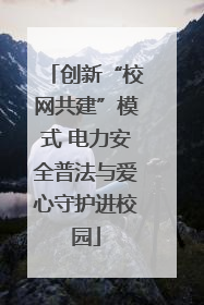 创新“校网共建”模式 电力安全普法与爱心守护进校园