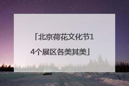 北京荷花文化节14个展区各美其美