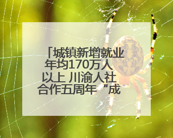 城镇新增就业年均170万人以上 川渝人社合作五周年“成绩单”发布