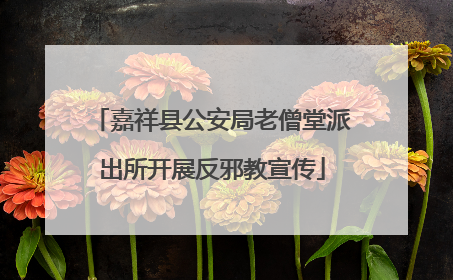 嘉祥县公安局老僧堂派出所开展反邪教宣传