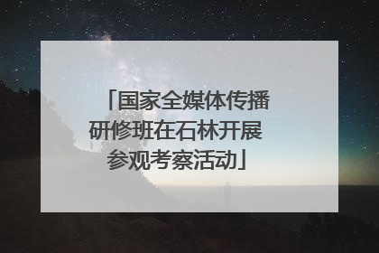 国家全媒体传播研修班在石林开展参观考察活动