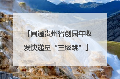 圆通贵州智创园年收发快递量“三级跳”