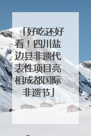 好吃还好看！四川盐边县非遗代表性项目亮相成都国际非遗节