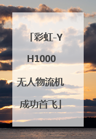 彩虹-YH1000无人物流机成功首飞