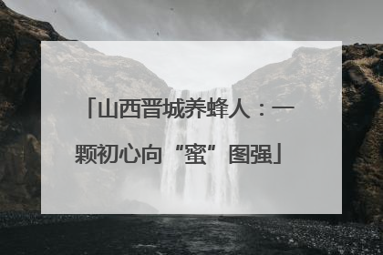 山西晋城养蜂人：一颗初心向“蜜”图强