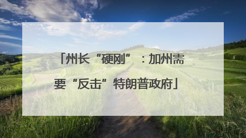州长“硬刚”：加州需要“反击”特朗普政府