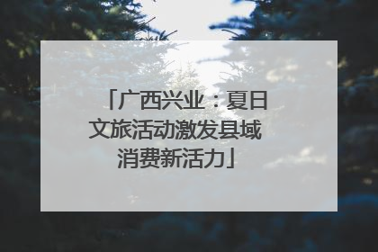 广西兴业：夏日文旅活动激发县域消费新活力