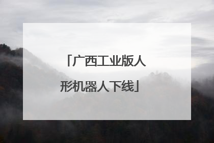 广西工业版人形机器人下线
