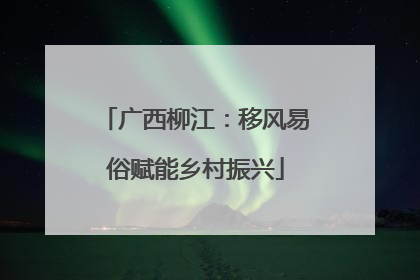 广西柳江：移风易俗赋能乡村振兴