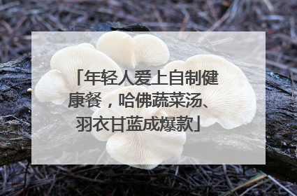 年轻人爱上自制健康餐，哈佛蔬菜汤、羽衣甘蓝成爆款
