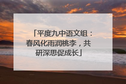 平度九中语文组：春风化雨润桃李，共研深思促成长
